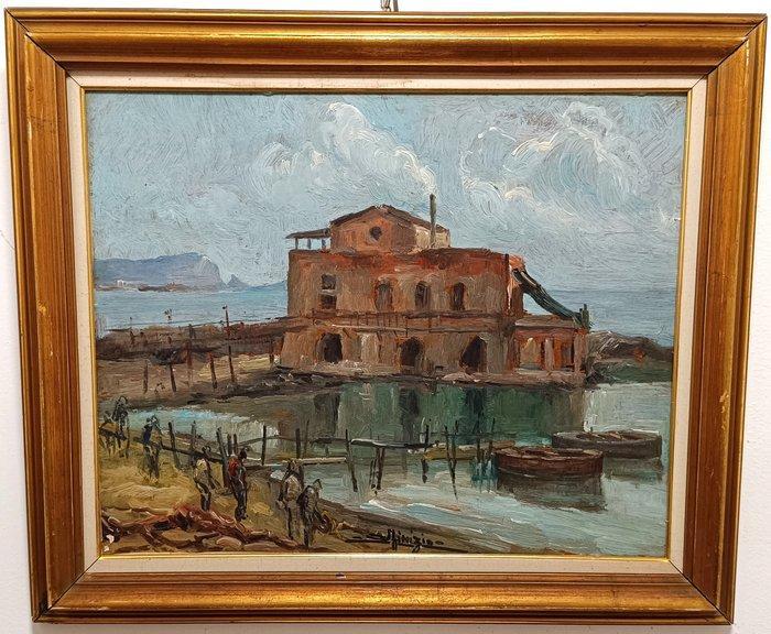 Finizio (XX) - Capo Miseno, Antiek en Kunst, Kunst | Schilderijen | Klassiek