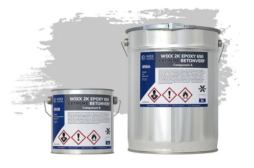 Wixx 2K Epoxy 650 Extreme Betoncoating RAL 7047 | Telegrijs, Doe-het-zelf en Bouw, Verf, Beits en Lak, Nieuw, Verzenden