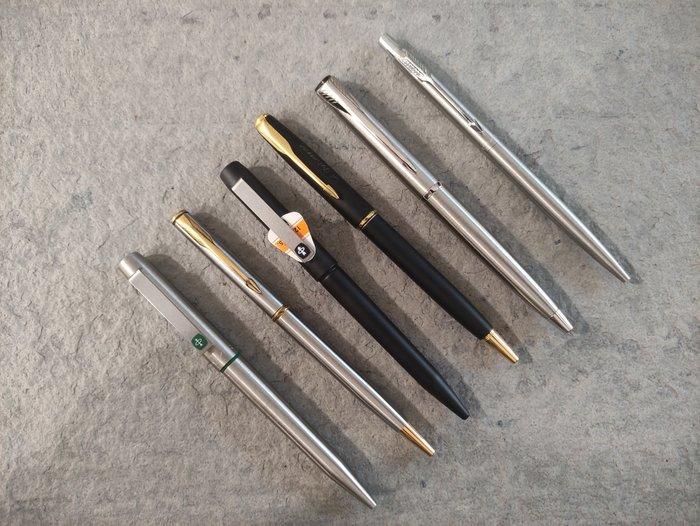 Parker - 6 Bolígrafos Parker modelos variados - Zonder, Collections, Stylos
