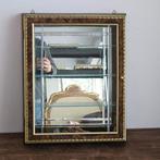 Vitrine - Glas, Hout, geprepareerd houtfineer - spiegel,
