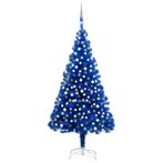 vidaXL Kunstkerstboom met verlichting en kerstballen 210 cm, Diversen, Verzenden, Nieuw