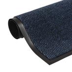 vidaXL Droogloopmat rechthoekig getuft 80x120 cm blauw, Verzenden, Nieuw