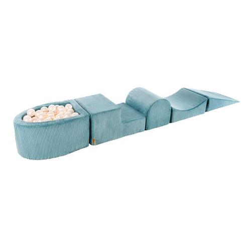 Speelset met kleine ballenbak - Turquoise en witte parel, Kinderen en Baby's, Speelgoed | Overig, Verzenden