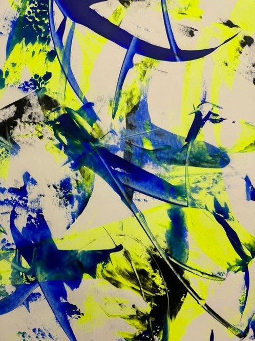Dominik Brunner (1988) - Abstracton World # 1121, Antiek en Kunst, Kunst | Schilderijen | Modern