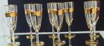 Drinkglas (9) - champagneglazen  GLAZEN  Versierd met gouden
