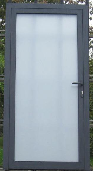aluminium buitendeur , achterdeur ,deur 103 x 210 zwartgrijs, Doe-het-zelf en Bouw, Deuren en Vliegenramen, Nieuw, Glas, Metaal