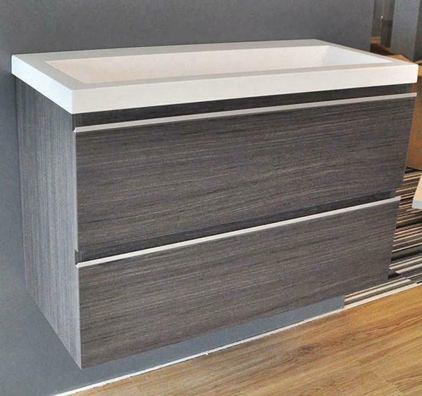 onderkast 80cmx36cm zo.wastafel houtn. grijs, Huis en Inrichting, Badkamer | Badkamermeubels, Ophalen of Verzenden