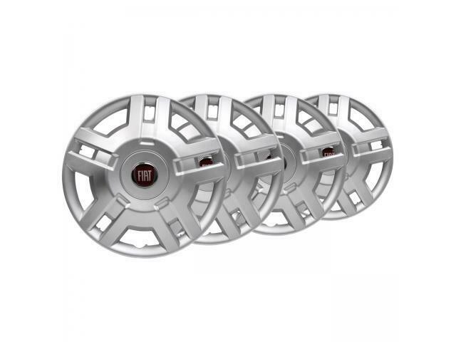 4x ORIGINAL Wielkuipafdekking Fiat wiel ZILVER 15 inch DUCAT, Auto-onderdelen, Banden en Velgen, Ophalen of Verzenden