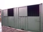WCT Paardenstal container, 2 of 3 paarden of pony's, Stalling