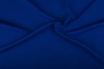 Bi-stretch stof blauw - Polyester stof 10m op rol - ACTIE, Ophalen of Verzenden