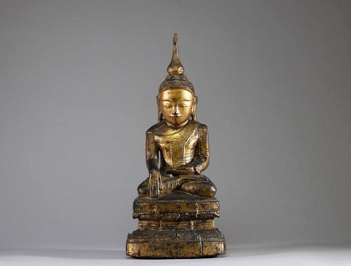 Grote Boeddha Shakyamuni in Bhumisparsha Mudra - 47 cm -, Antiek en Kunst, Kunst | Niet-Westerse kunst
