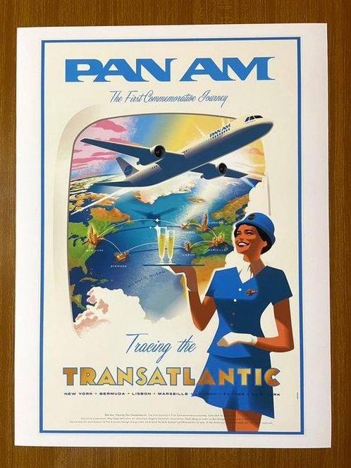 Aaron Fine (1916-1962) - Pan Am – Tracing the Transatlantic, Antiek en Kunst, Kunst | Tekeningen en Fotografie