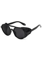 Motor Zonnebril Zwart Montuur Zwarte Glazen Vintage Retro Se, Handtassen en Accessoires, Zonnebrillen en Brillen | Dames, Nieuw