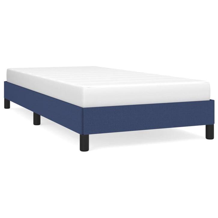 90x190 Bedframe stof | OP = OP | 46% Voordeel!, Huis en Inrichting, Slaapkamer | Bedden, 90 cm, Blauw, Nieuw, Stof, Eenpersoons