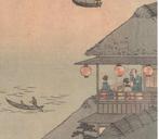 View of the Ocean from the Teahouses on the Hill at Kanagawa