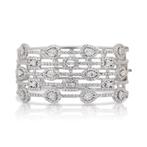 Armband - 14 karaat Witgoud -  8.22ct. tw. Diamant