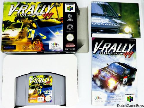 Nintendo 64 / N64 - V-Rally - 99 Edition + Poster - EUR, Games en Spelcomputers, Games | Nintendo 64, Gebruikt, Verzenden