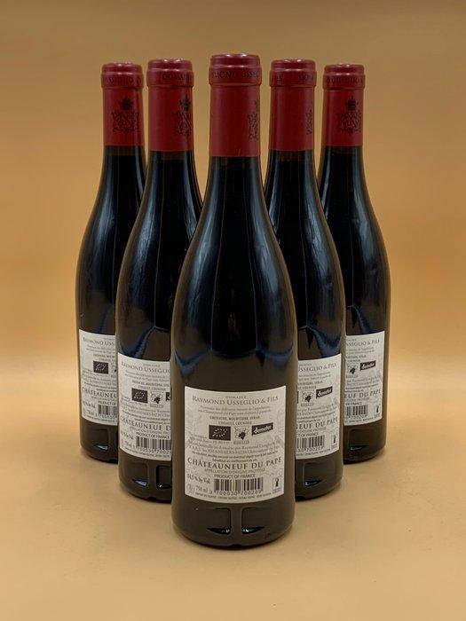 2023 Raymond Usseglio - Châteauneuf-du-Pape - 6 Flessen, Verzamelen, Wijnen