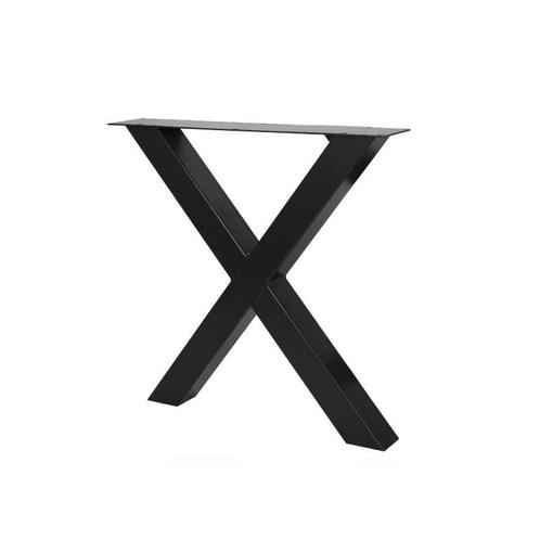 Stalen X-poot 10x10 cm Zwart 1 stuk, Huis en Inrichting, Tafels | Eettafels, Verzenden