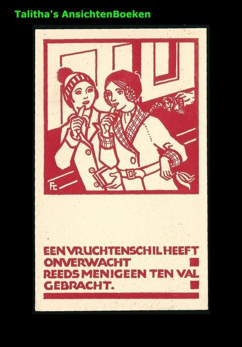 Pays-Bas - 12 cartes postales rares de Fre Cohen, série, Verzamelen, Postkaarten | Buitenland