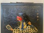 Kabuki-acteur - Plaquette - Hout, Antiek en Kunst
