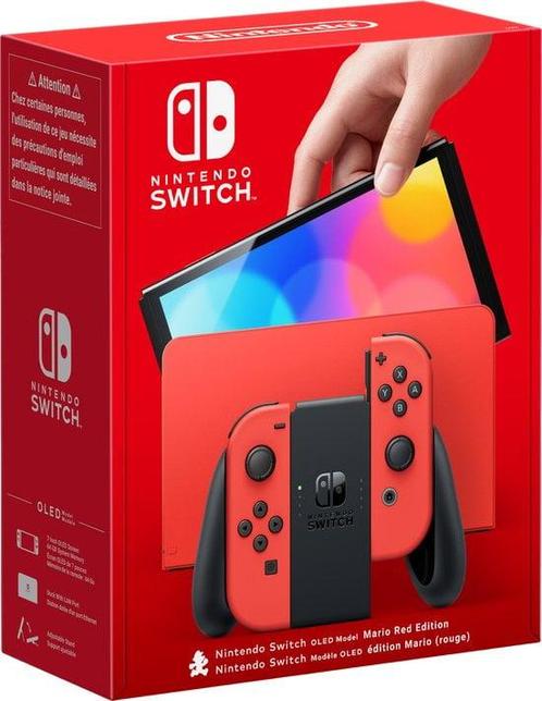 Nintendo Switch OLED Mario Edition in Doos (Nette Staat &..., Games en Spelcomputers, Spelcomputers | Nintendo Switch, Zo goed als nieuw