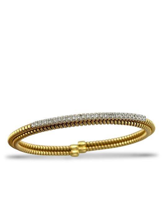 Armband - 18 karaat Geel goud, 18K geelgouden armband met, Handtassen en Accessoires, Armbanden