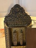 Toiletset - Messing, Hout