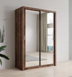 Kledingkast spiegel 150x62x215 Kleerkast schuifdeuren, Verzenden, Nieuw