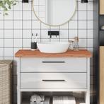 vidaXL Wastafelblad 100x50x4 cm massief beukenhout, Huis en Inrichting, Keuken | Keukenelementen, Verzenden, Nieuw