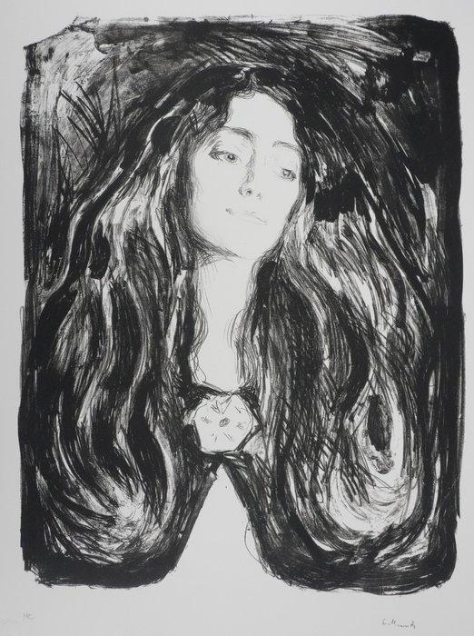 Edvard Munch (1863-1944) - Broche, Eva Mudocci, Antiek en Kunst, Antiek | Overige Antiek