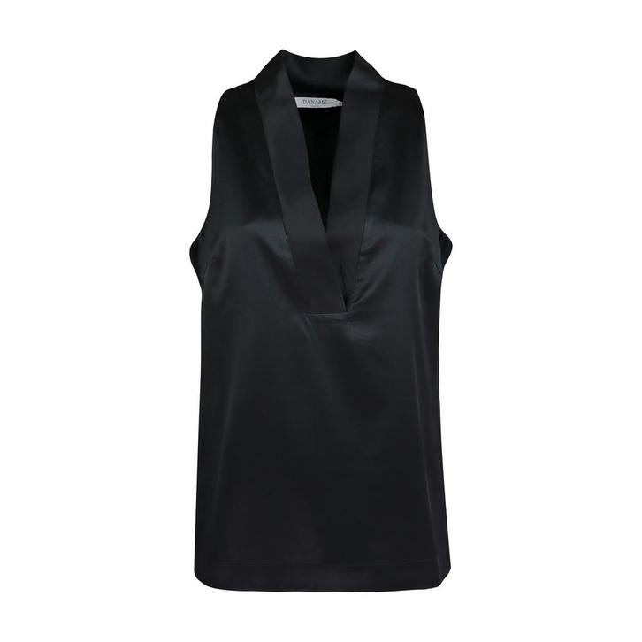 Daname • zwarte zijden top • 34, Kleding | Dames, Blouses en Tunieken, Zwart, Nieuw, Maat 42/44 (L), Verzenden