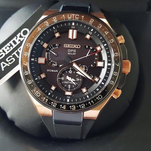 Seiko - ASTRON - GPS - Solar - Ceramic + Titanium - Gold -, Handtassen en Accessoires, Horloges | Heren