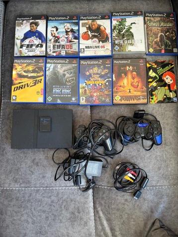 Sony - Playstation 2 (PS2) - Videogameconsole + games, Games en Spelcomputers, Nieuw
