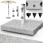 tillvex® Granit Parasolstandaard met transportgreep, 25 kg,, Tuin en Terras, Verzenden, Nieuw