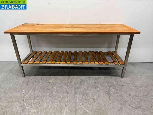 RVS Werktafel Tafel 200 x 70 x 87,5 cm Horeca, Zakelijke goederen, Horeca | Meubilair en Inrichting, Ophalen of Verzenden