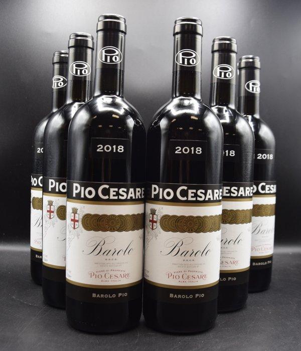 2018 Pio Cesare - Barolo DOCG - 6 Flessen (0.75 liter), Verzamelen, Wijnen