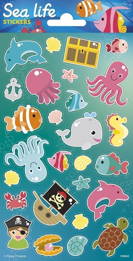 Sealife Stickers, Hobby en Vrije tijd, Feestartikelen, Nieuw, Verzenden
