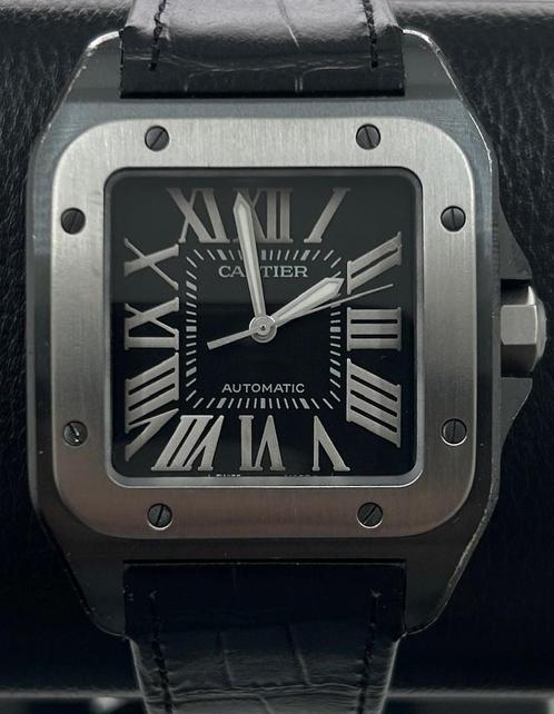 Cartier Santos 100 XL 2656, Handtassen en Accessoires, Horloges | Heren, Verzenden
