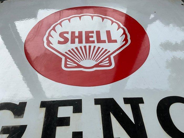 Shell Agency - Reclamebord - Emaille, Antiek en Kunst, Antiek | Wandborden en Tegels
