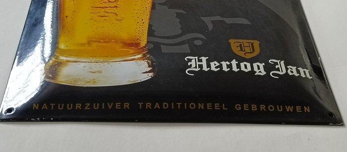 Hertog Jan - Hertog Jan - Emaille bord - Emaille, Metaal, Antiek en Kunst, Antiek | Wandborden en Tegels