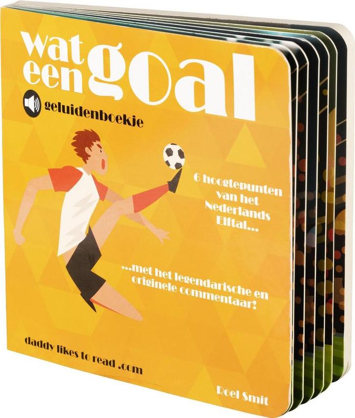 WAT EEN GOAL - geluidenboekje met 6 hoogtepunten van het, Boeken, Kinderboeken | Baby's en Peuters, Zo goed als nieuw, Verzenden