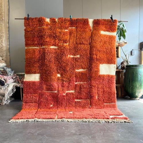 Modern Moroccan Berber Mrirt Wool Rug - Berber - Tapis - 200, Huis en Inrichting, Stoffering | Tapijten en Vloerkleden