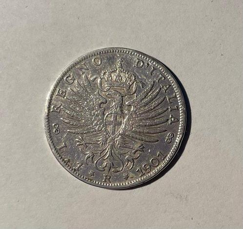 Italië, Koninkrijk Vittorio Emanuele III. 1 Lira 1901, Postzegels en Munten, Munten | Europa | Niet-Euromunten