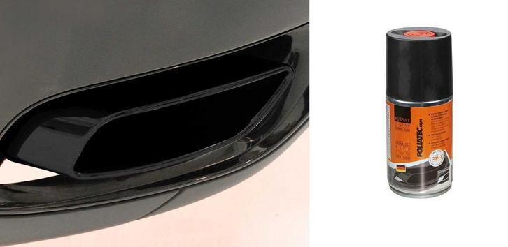 Foliatec Uitlaat 2K verfspray 250 ml - Zwart, Autos : Divers, Tuning & Styling, Enlèvement ou Envoi