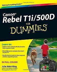 Canon EOS Rebel T1i/500D For Dummies (For Dummies (...  Book, Livres, Livres Autre, Envoi