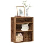 vidaXL Boekenkast 60x30x71,5 cm bewerkt hout oud houtkleurig, Verzenden, Nieuw