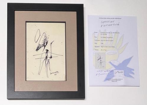 Guillaume Corneille - De vlinderjager, 1965, Antiquités & Art, Art | Lithographies & Sérigraphies, Envoi