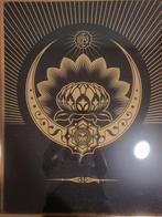 Shepard Fairey (OBEY) (1970) - OBEY LOTUS CRESCENT (BLACK &