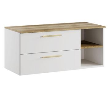 Badplaats Wastafelkast Bravos 100 cm - Wit met Eiken beschikbaar voor biedingen